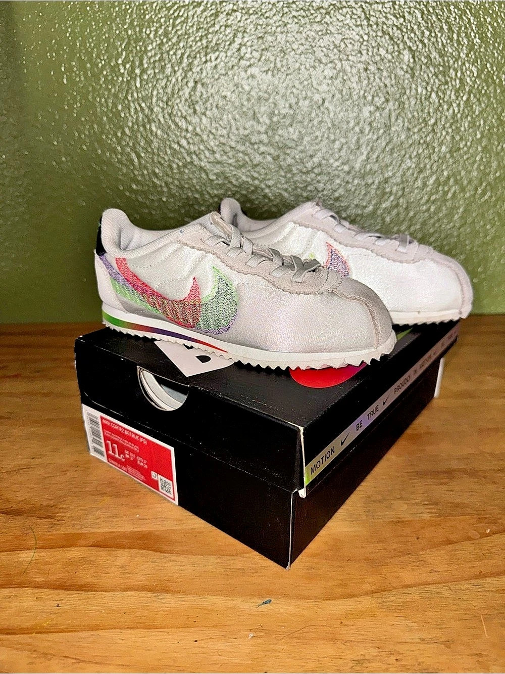 Nike Waffle Racer Sneakers White US 11c Like New